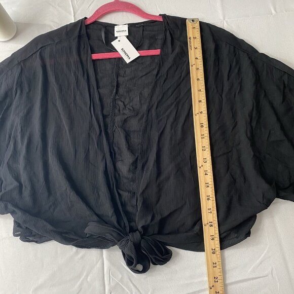 Sonoma Women’s Black Toe Front Ruana Viscose- One Size NWT - Picture 10 of 10